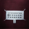 MAISON MARGIELA メゾンマルジェラ 21AW S50GC0662 S23986 国内正規品 USED ユーズド 加工 エルボーパッチ 長袖 フットボール Tシャツ カットソー エンジ系 46【中古】