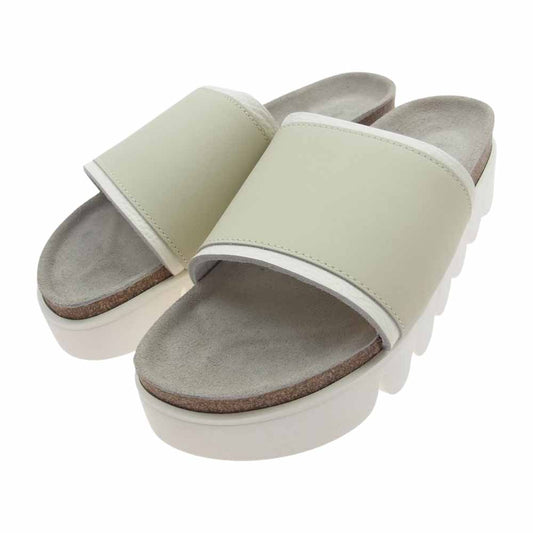 Hender Scheme エンダースキーマ caterpillar キャタピラー かまぼこ スライド サンダル ホワイト系 5【中古】