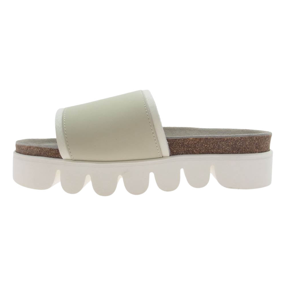 Hender Scheme エンダースキーマ caterpillar キャタピラー かまぼこ スライド サンダル ホワイト系 5【中古】