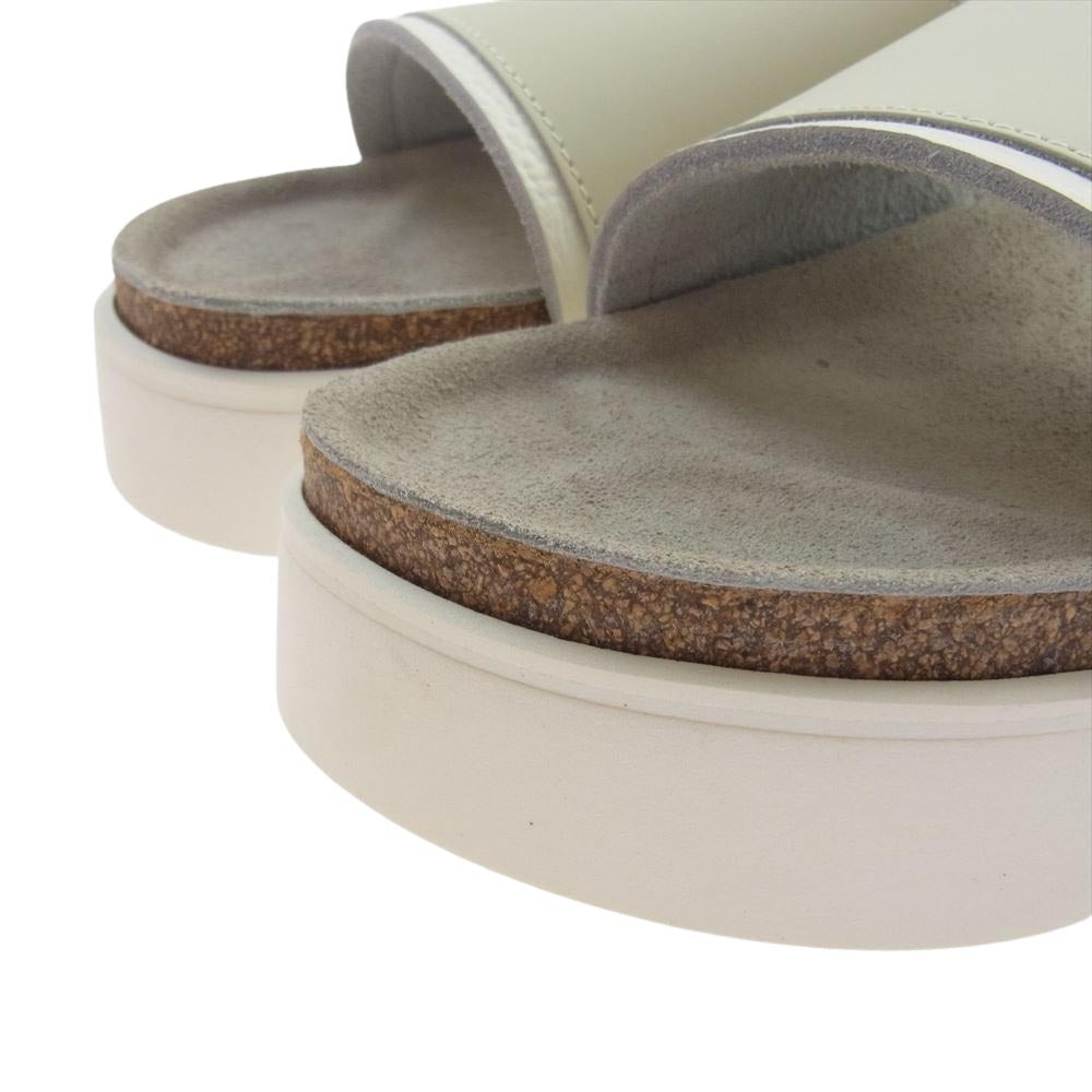 Hender Scheme エンダースキーマ caterpillar キャタピラー かまぼこ スライド サンダル ホワイト系 5【中古】