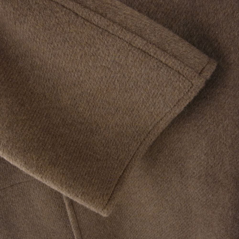 セヤ DOUBLE-FACE YAK COAT ダブルフェイス 襟着脱可能 デタッチャブルカラー 2way ヤク コート ブラウン系 L【美品】【中古】