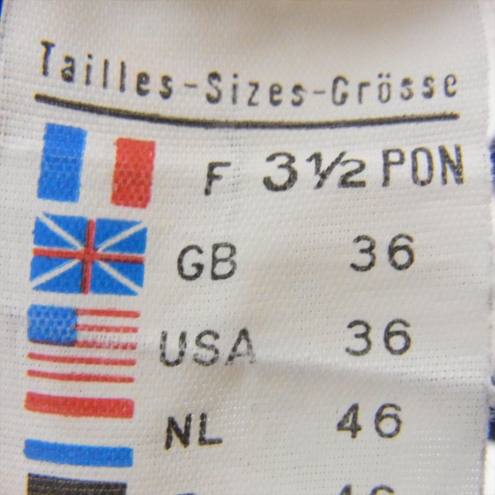 SAINT JAMES セントジェームス SABO ボーダー バスク シャツ 長袖 Tシャツ ネイビー系 36【中古】