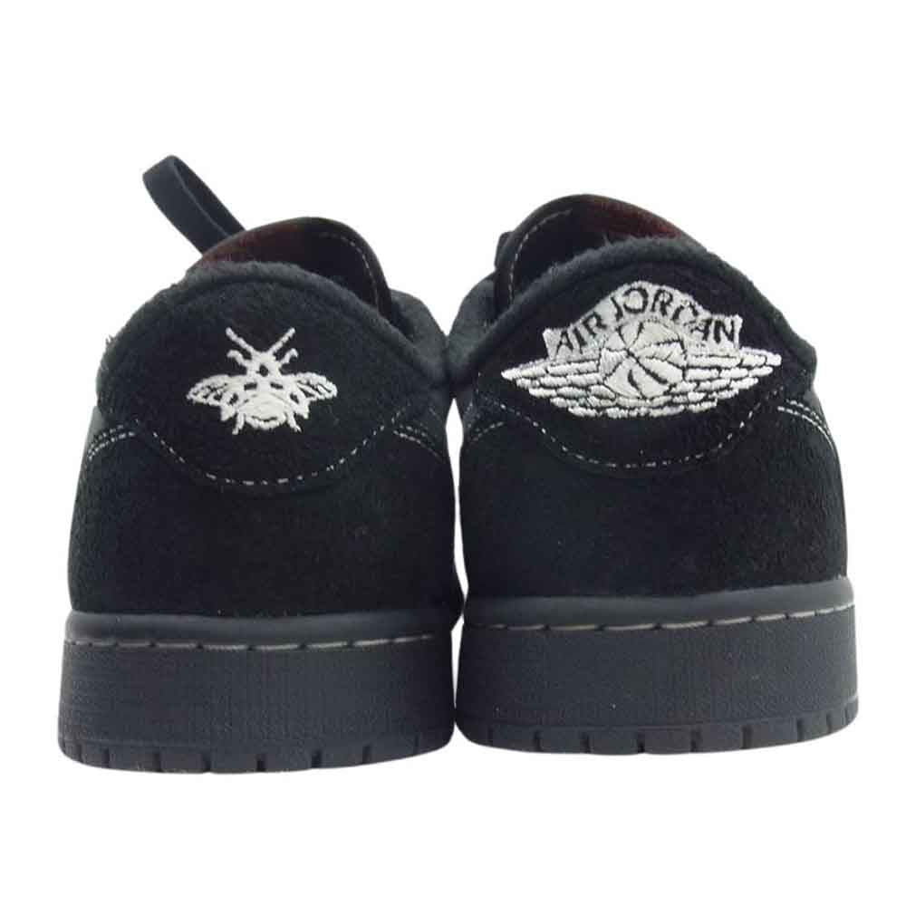 NIKE AIR JORDAN ナイキ ジョーダン DM7866-001 1 フェイクバスター 鑑定済 TRAVIS SCOTT LOW OG SP BLACK PHANTOM トラヴィススコット ブラックファントム ローカット スニーカー ブラック系 28.5cm【中古】