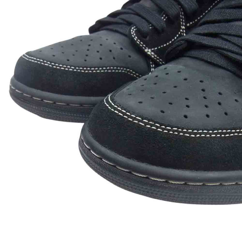 NIKE AIR JORDAN ナイキ ジョーダン DM7866-001 1 フェイクバスター 鑑定済 TRAVIS SCOTT LOW OG SP BLACK PHANTOM トラヴィススコット ブラックファントム ローカット スニーカー ブラック系 28.5cm【中古】