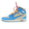 NIKE AIR JORDAN ナイキ ジョーダン AQ0818-148 1 フェイクバスター 鑑定済 OFF-WHITE POWDER BLUE UNC  エアジョーダン1 オフホワイト パウダーブルー ハイカット スニーカー ホワイト系 ブルー系 28.5cm【中古】