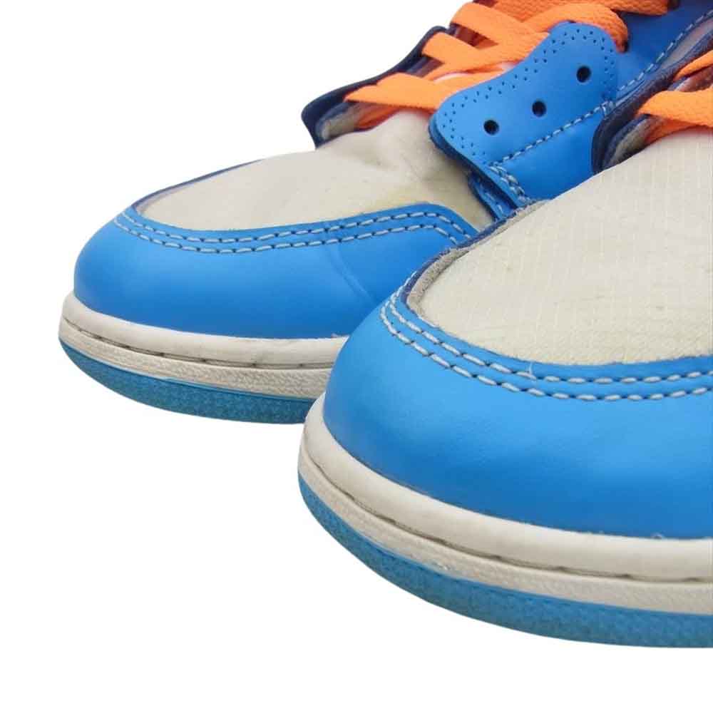 NIKE AIR JORDAN ナイキ ジョーダン AQ0818-148 1 フェイクバスター 鑑定済 OFF-WHITE POWDER BLUE UNC  エアジョーダン1 オフホワイト パウダーブルー ハイカット スニーカー ホワイト系 ブルー系 28.5cm【中古】