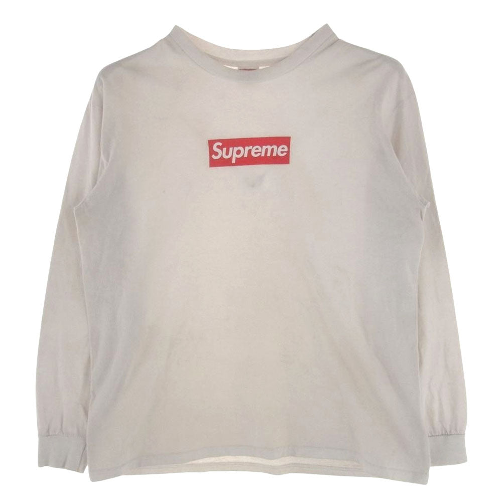 Supreme シュプリーム 20AW Box Logo L/S Tee ボックスロゴ 長袖 Tシャツ ホワイト系 M【中古】