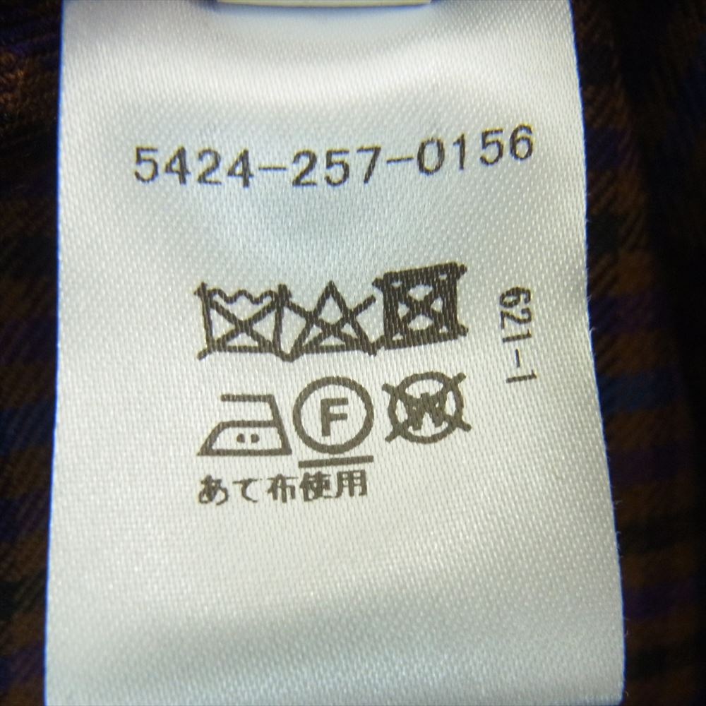アストラット 5424-257-0156 ダブルクロス ラップ フレア チェック スカート ブラウン系 マルチカラー系 1【中古】