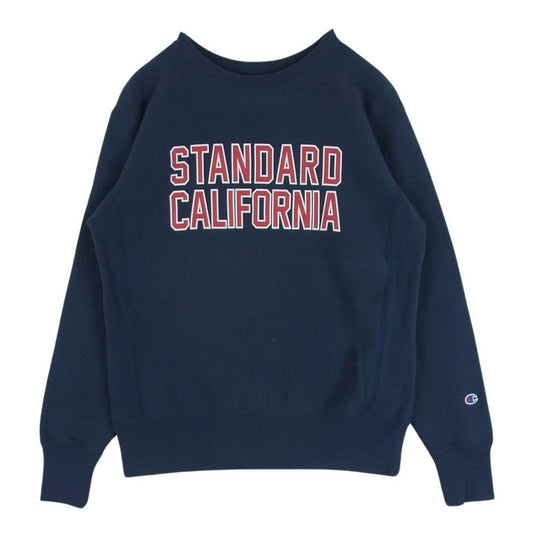 STANDARD CALIFORNIA スタンダードカリフォルニア CHAMPION SD Reverse Weave Crew Sweat チャンピオン リバースウィーブ スウェット ネイビー系 M【中古】