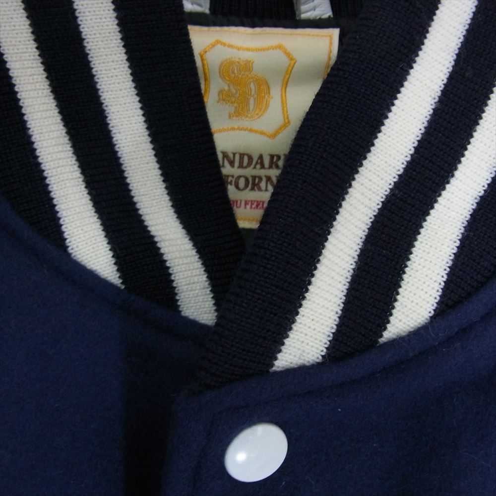 STANDARD CALIFORNIA スタンダードカリフォルニア SD Varsity Jacket バーシティジャケット スタジャン ネイビー系 M【中古】