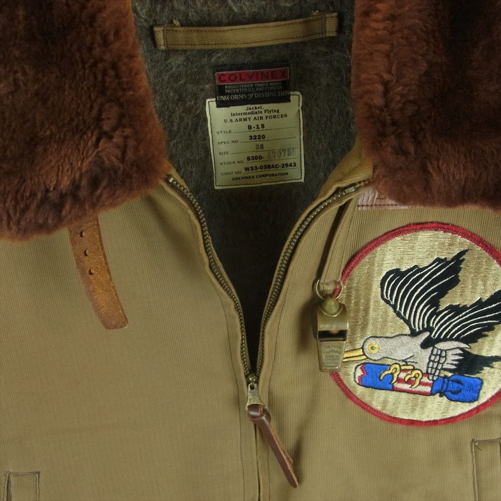 Buzz Rickson's バズリクソンズ M品番 B-15 COLVINEX 赤リブ