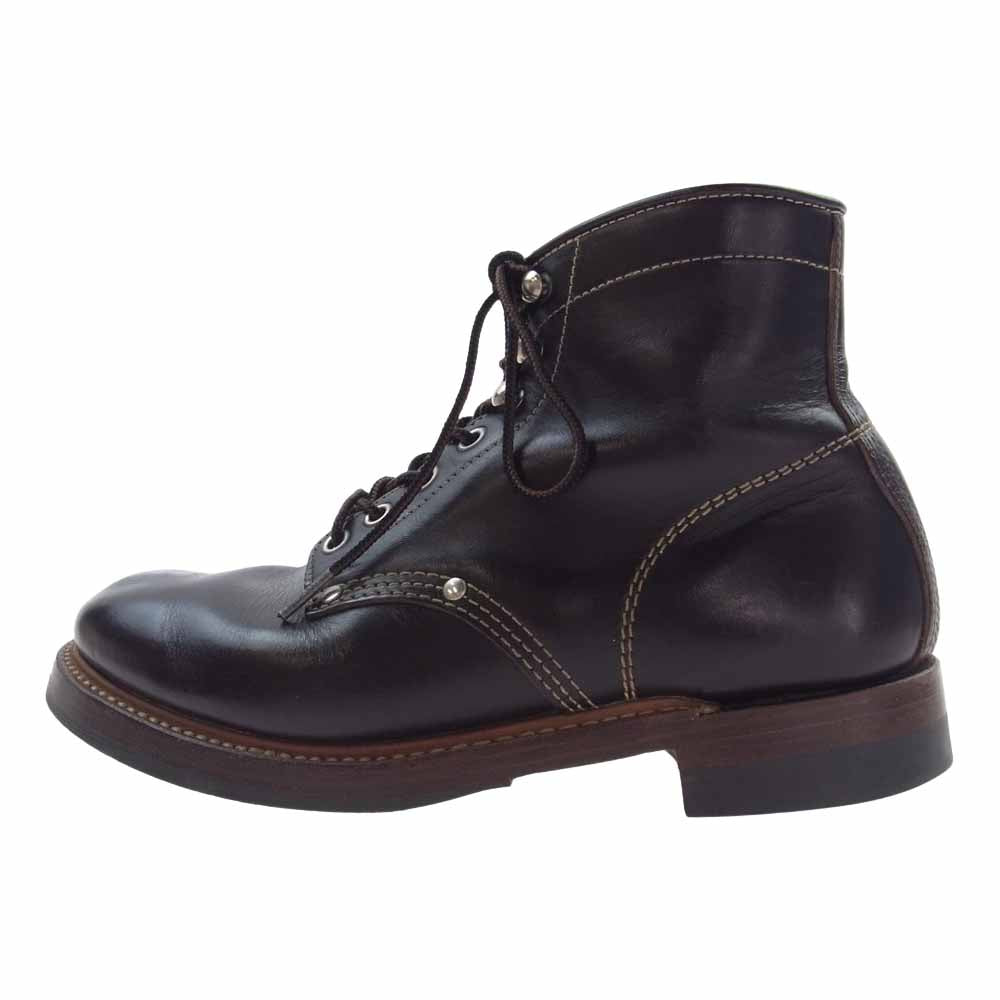 The REAL McCOY'S ザリアルマッコイズ HORSEHIDE BEAR HEAD BOOTS ホースハイド ベアヘッド ブーツ ブラウン系 8.5D【中古】
