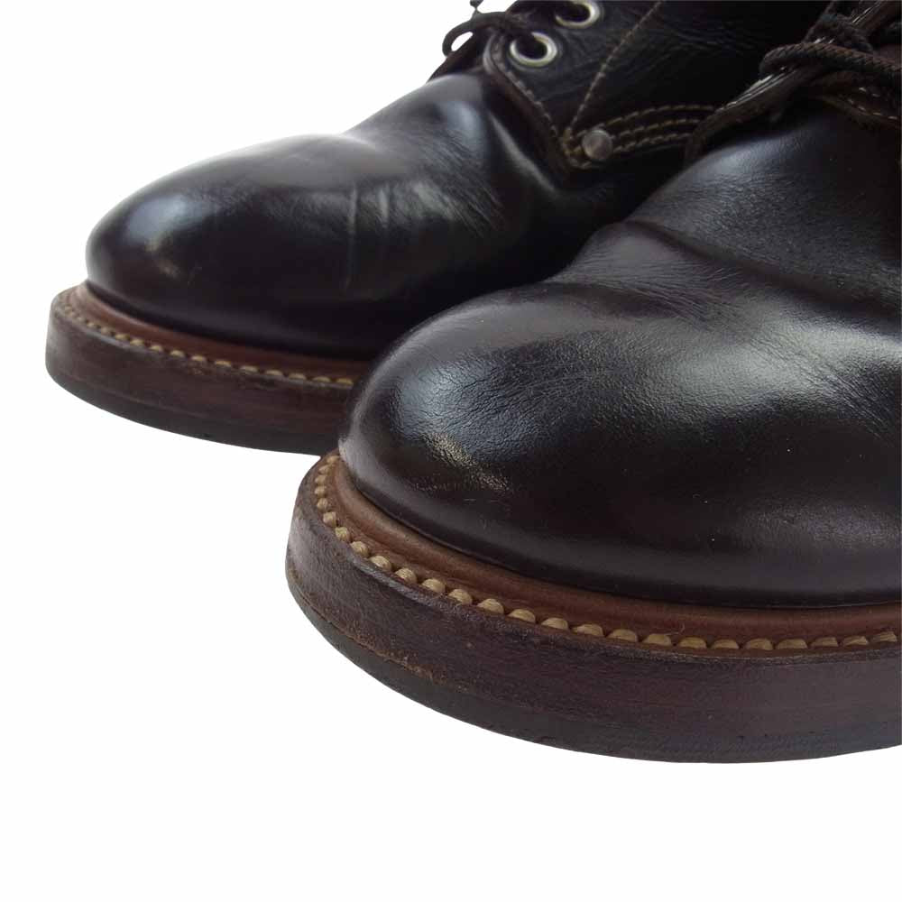 The REAL McCOY'S ザリアルマッコイズ HORSEHIDE BEAR HEAD BOOTS ホースハイド ベアヘッド ブーツ ブラウン系 8.5D【中古】