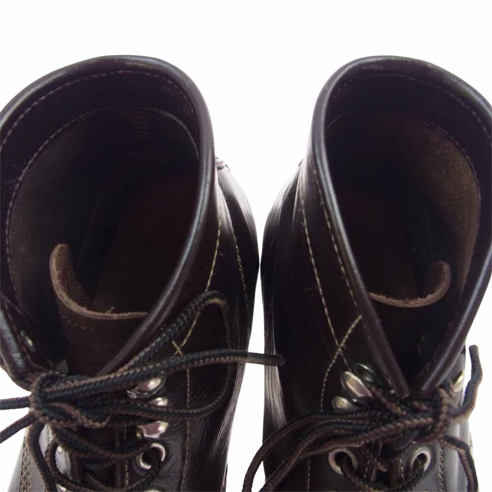 The REAL McCOY'S ザリアルマッコイズ HORSEHIDE BEAR HEAD BOOTS ホースハイド ベアヘッド ブーツ ブラウン系 8.5D【中古】