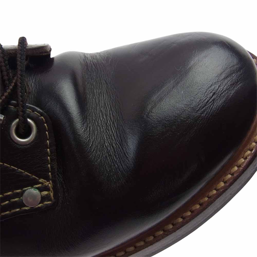 The REAL McCOY'S ザリアルマッコイズ HORSEHIDE BEAR HEAD BOOTS ホースハイド ベアヘッド ブーツ ブラウン系 8.5D【中古】