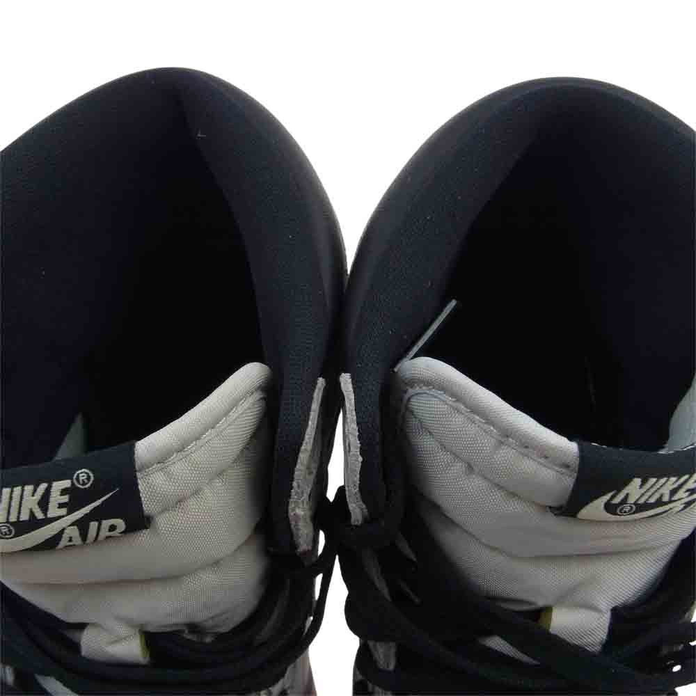 NIKE ナイキ DZ5485-052 AIR JORDAN 1 RETRO HIGH OG ホワイト セメント ハイカット スニーカー グレー系 ホワイト系 27.5cm【極上美品】【中古】