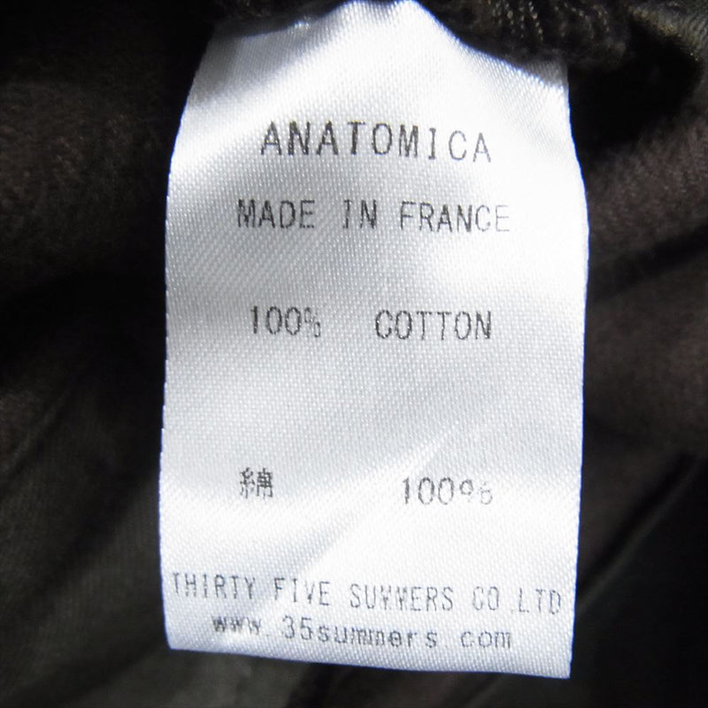 ANATOMICA アナトミカ 1915 PANTS CORDUROY BROWN コーデュロイ パンツ ブラウン系 40【美品】【中古】