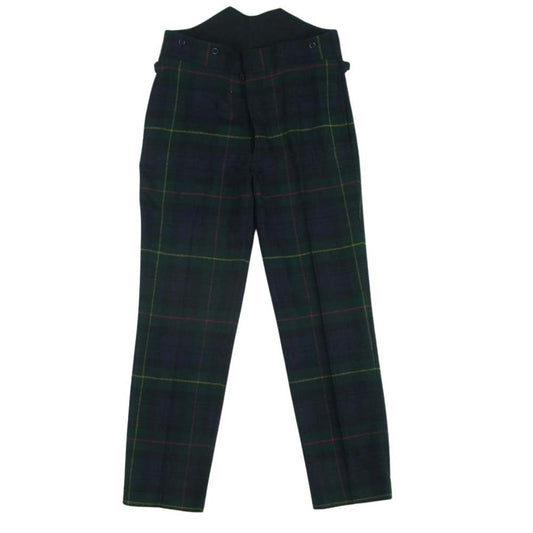 ANATOMICA アナトミカ TANGO TARTAN STEWART タンゴ タータン スチュワート チェック ウール スラックス パンツ グリーン系 40【極上美品】【中古】