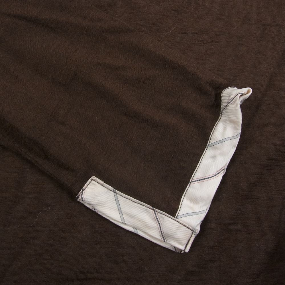 tricot COMME des GARCONS トリココムデギャルソン AD2000 TT100170 アーカイブ キュプラパイピング ウールジャージー ニット カットソー ブラウン系【中古】