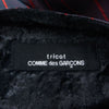 tricot COMME des GARCONS トリココムデギャルソン ストライプ ベロア リバーシブル フレアスカート ブラック系 グレー系【中古】