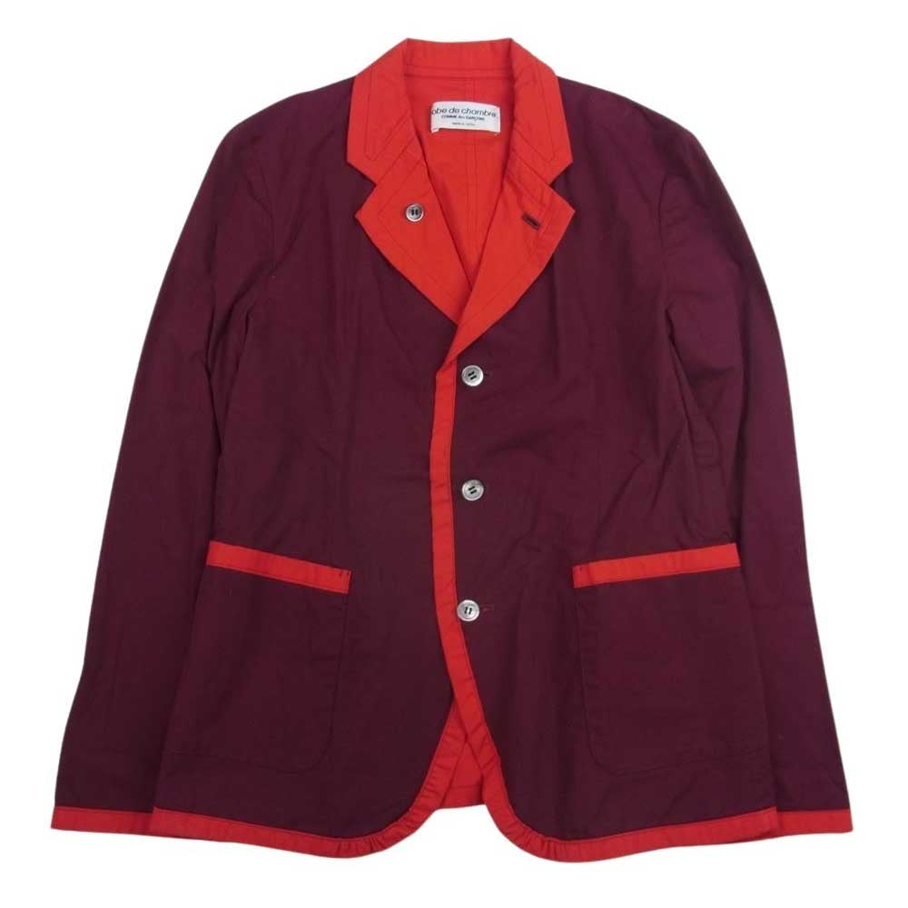 robe de chambre COMME des GARCONS ローブドシャンブルコムデギャルソン AD2002 RI-J047 アーカイブ リバーシブル テーラードジャケット レッド系 エンジ系【中古】