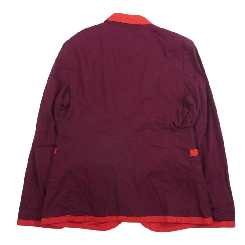 robe de chambre COMME des GARCONS ローブドシャンブルコムデギャルソン AD2002 RI-J047 アーカイブ リバーシブル テーラードジャケット レッド系 エンジ系【中古】