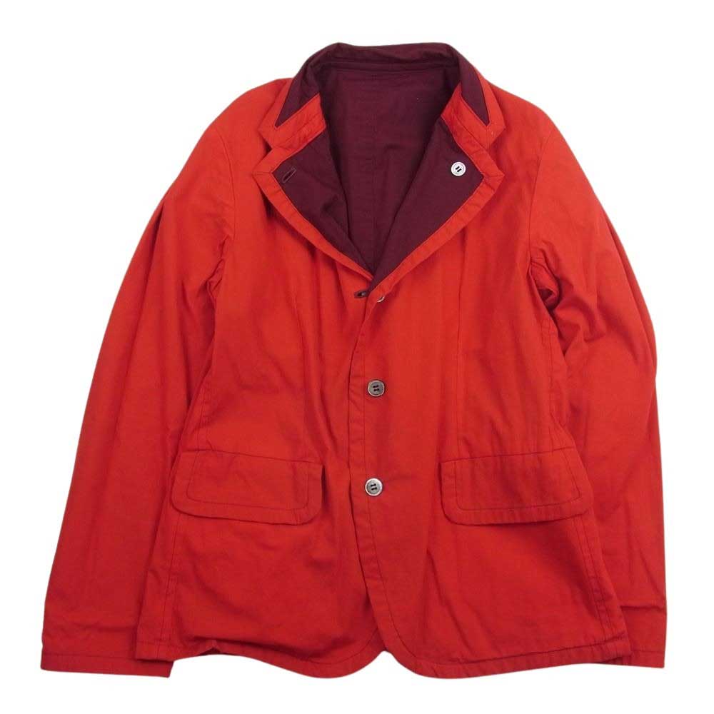 robe de chambre COMME des GARCONS ローブドシャンブルコムデギャルソン AD2002 RI-J047 アーカイブ リバーシブル テーラードジャケット レッド系 エンジ系【中古】
