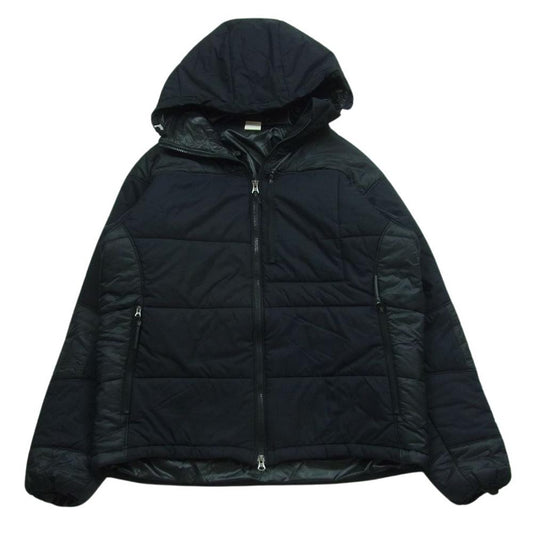 N.HOOLYWOOD エヌハリウッド 972-BL03 pieces EXCHANGE SERVICE INSULATION WEAR JACKET エクスチェンジサービス インサレーション 中綿 生地切替 フーデッド ジャケット ブラック系 38【中古】