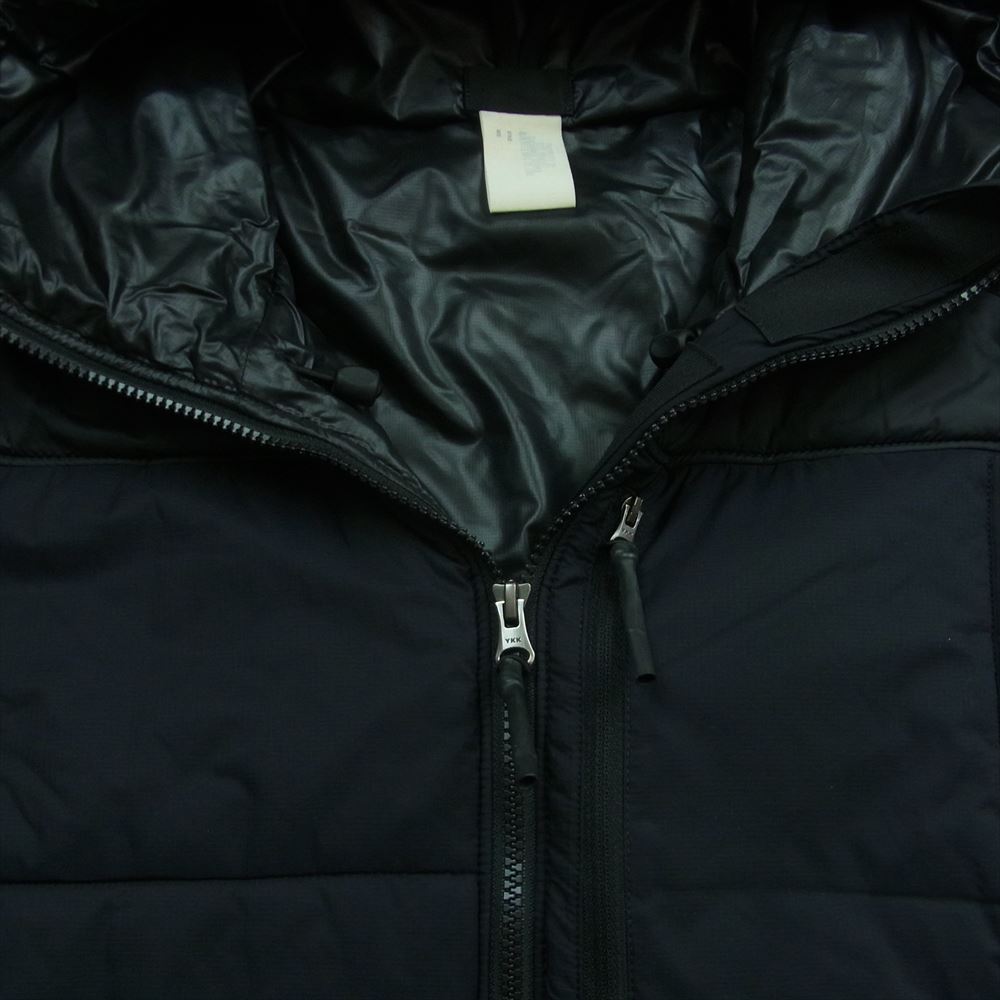 N.HOOLYWOOD エヌハリウッド 972-BL03 pieces EXCHANGE SERVICE INSULATION WEAR JACKET エクスチェンジサービス インサレーション 中綿 生地切替 フーデッド ジャケット ブラック系 38【中古】