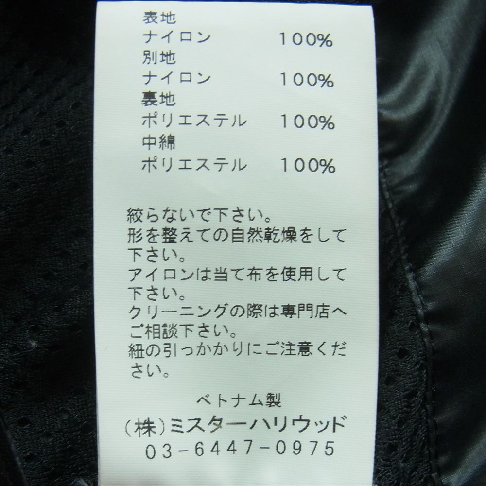 N.HOOLYWOOD エヌハリウッド 972-BL03 pieces EXCHANGE SERVICE INSULATION WEAR JACKET エクスチェンジサービス インサレーション 中綿 生地切替 フーデッド ジャケット ブラック系 38【中古】