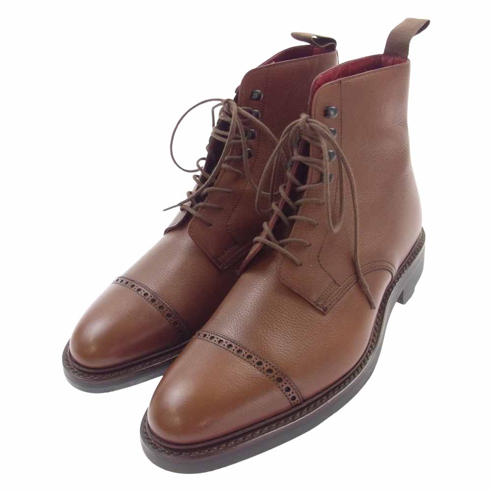 CROCKETT&JONES クロケットアンドジョーンズ 5876RD-41 ハンドグレード 高島屋別注 コニストン レースアップ ブーツ ブラウン系 5.5E【美品】【中古】
