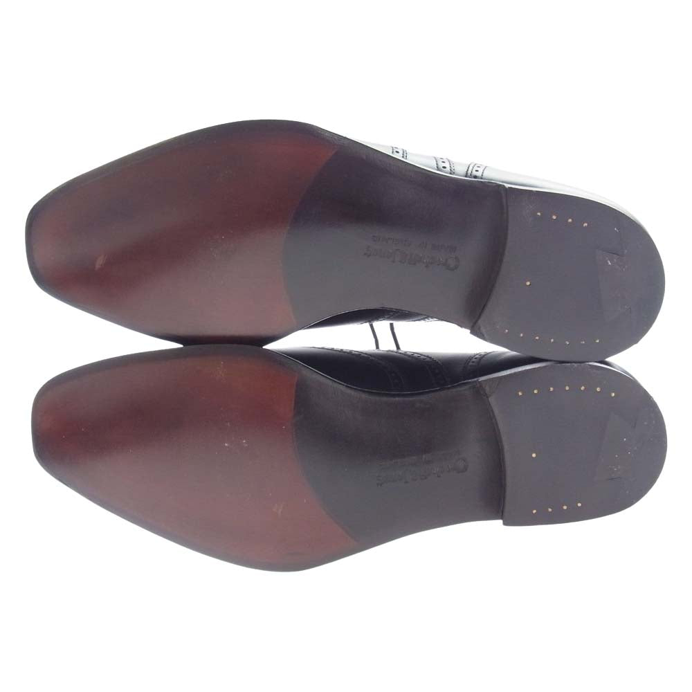 CROCKETT&JONES クロケットアンドジョーンズ 6172 12  ハンドグレード RED HILL レッドヒル 阪急別注 ウイングチップ ビジネスシューズ ブラック系 6E【極上美品】【中古】