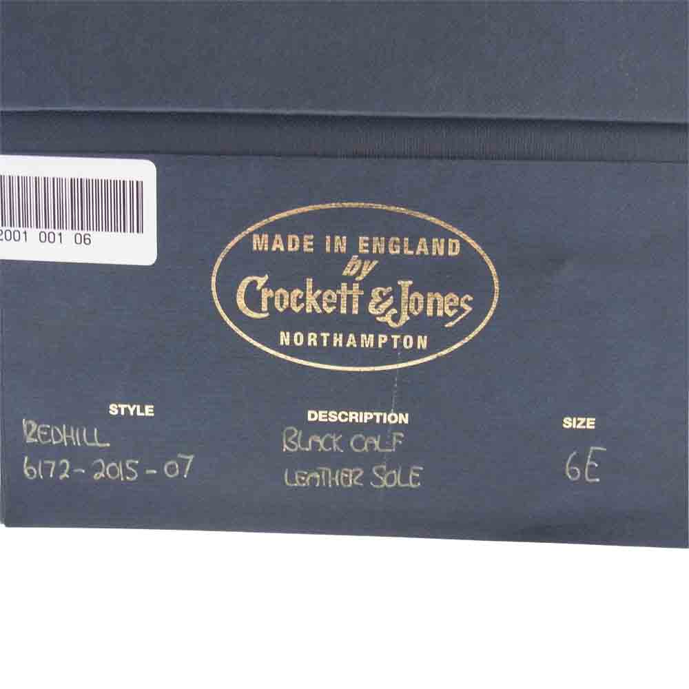 CROCKETT&JONES クロケットアンドジョーンズ 6172 12  ハンドグレード RED HILL レッドヒル 阪急別注 ウイングチップ ビジネスシューズ ブラック系 6E【極上美品】【中古】