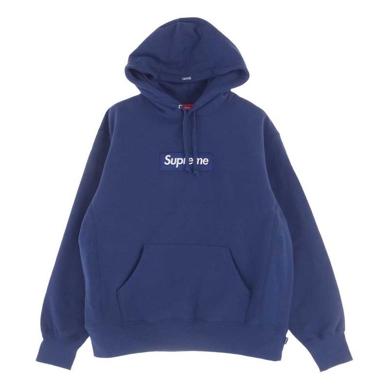 Supreme シュプリーム 21AW  Box Logo Hooded Sweatshirt ボックスロゴ スウェット パーカー フーディ パープル系 S【中古】