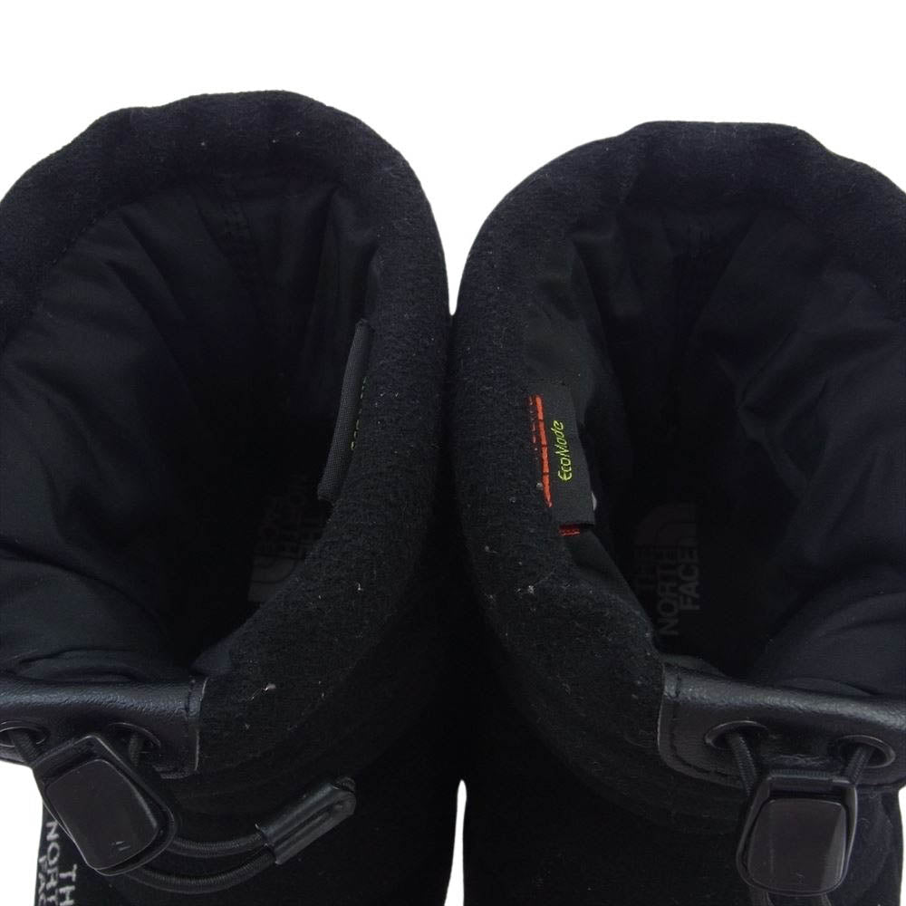 THE NORTH FACE ノースフェイス NF51979 Nuptse Bootie Wool 5 Short ヌプシ ブーティー ウール 5ショートブーツ ブラック系 24.0cm【中古】