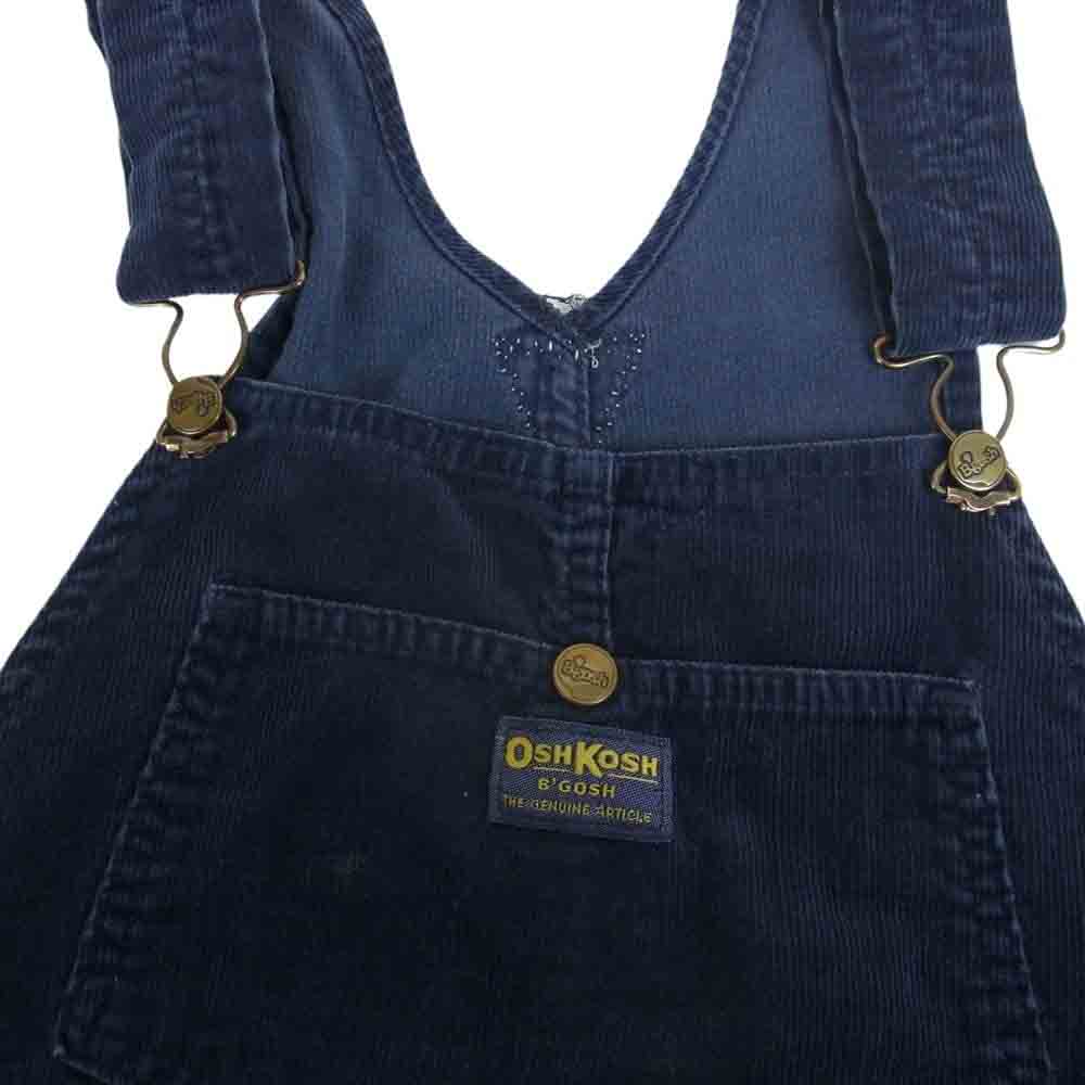 OSHKOSH オシュコシュ USA製 70s K404 ヴィンテージ コーデュロイ オーバーオール ネイビー系【中古】