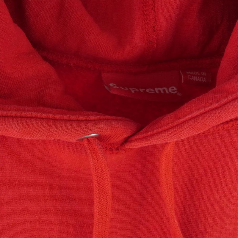 Supreme シュプリーム 18AW Gradient Sleeve Hooded Sweatshirt スリーブロゴ プルオーバー スウェット パーカー フーディー レッド系 M【中古】