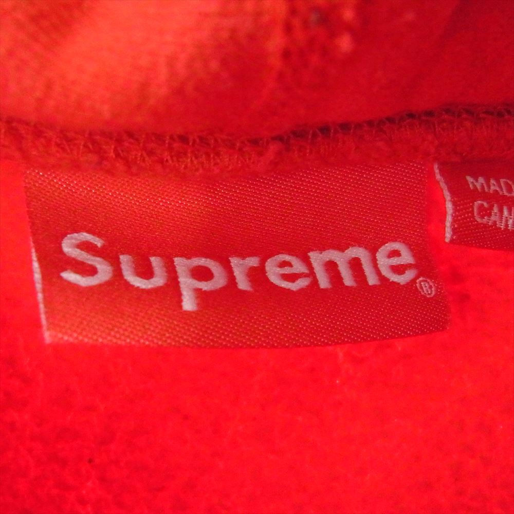 Supreme シュプリーム 18AW Gradient Sleeve Hooded Sweatshirt スリーブロゴ プルオーバー スウェット パーカー フーディー レッド系 M【中古】