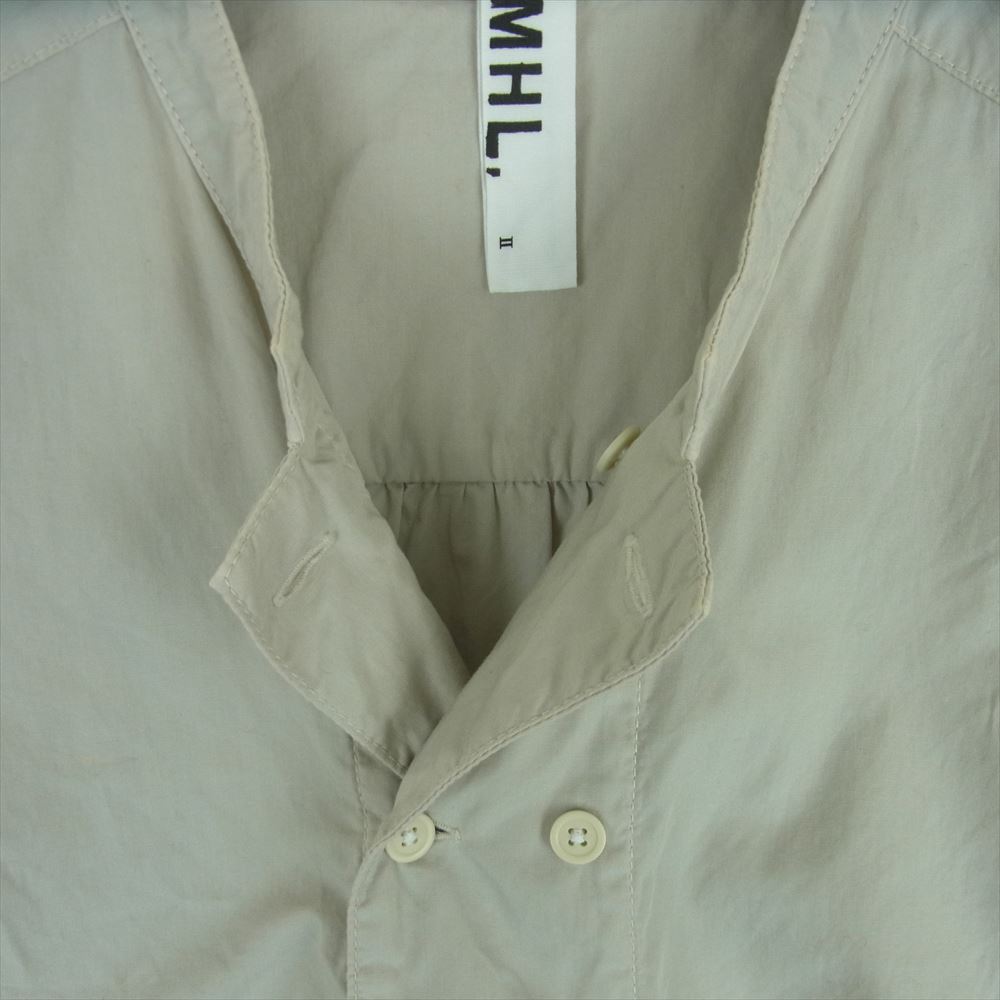 MARGARET HOWELL MLWD-0100 MHL エムエイチエル 半袖 ワンピース グレー系 2【中古】