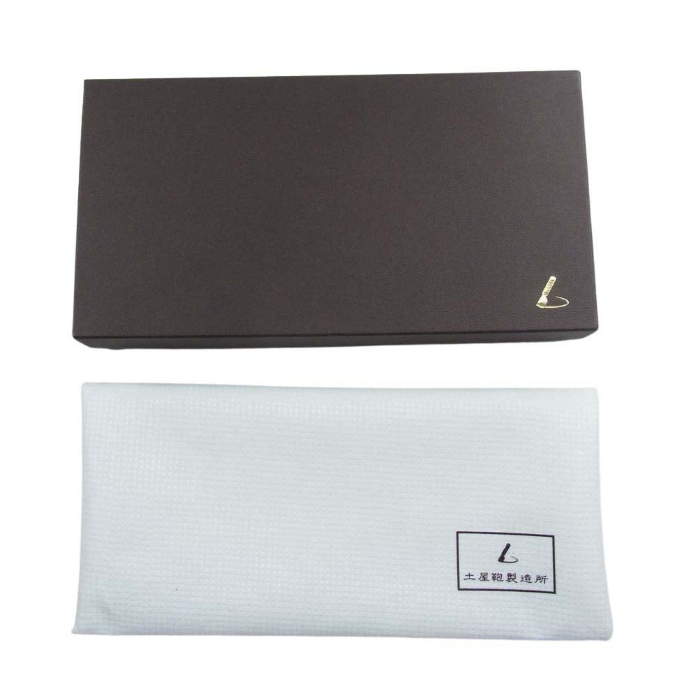土屋鞄 アルマス スマートロング Lファスナー バッファロー タンニン レザー ロングウォレット 長財布 ブラック系【中古】