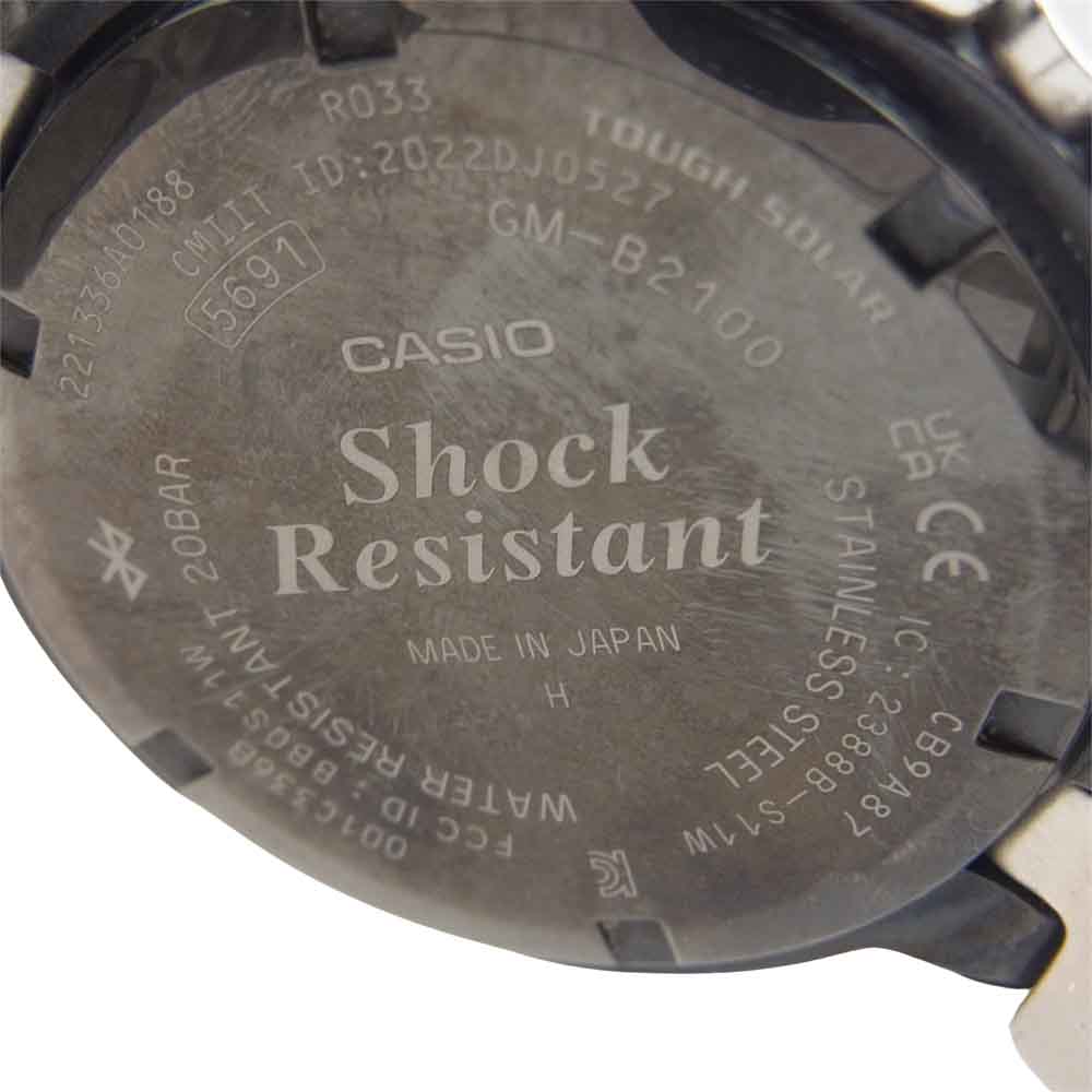 G-SHOCK ジーショック GM-B2100-1AJF フルメタル タフソーラー ブルートゥース ウォッチ 時計 シルバー系【中古】