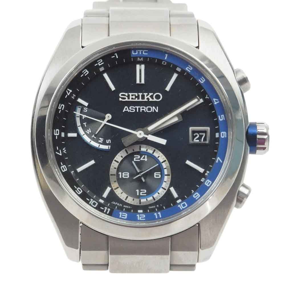 SEIKO セイコー SBXY013 アストロン オリジン ソーラー電波 クロノグラフ ウォッチ 時計 シルバー系【中古】