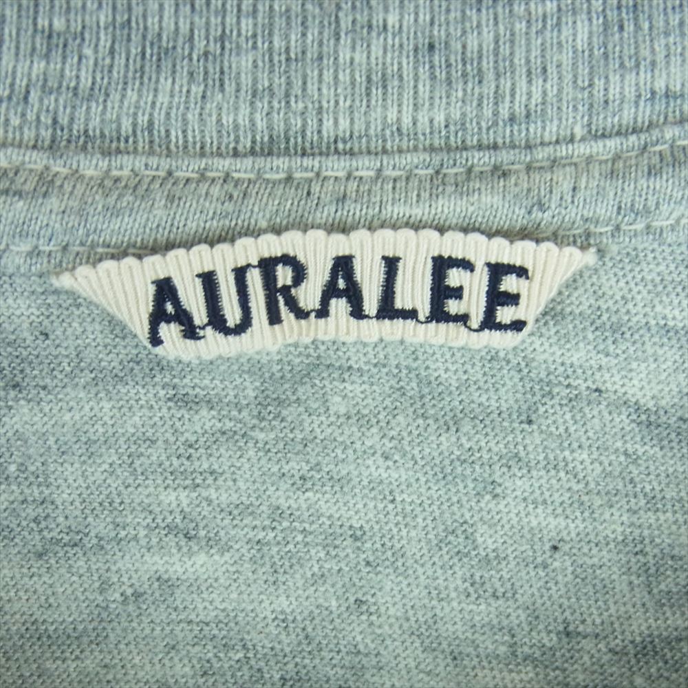 AURALEE オーラリー A00T02ST SEAMLESS POCKET TEE 半袖 Tシャツ コットン 日本製 グレー系 4【中古】