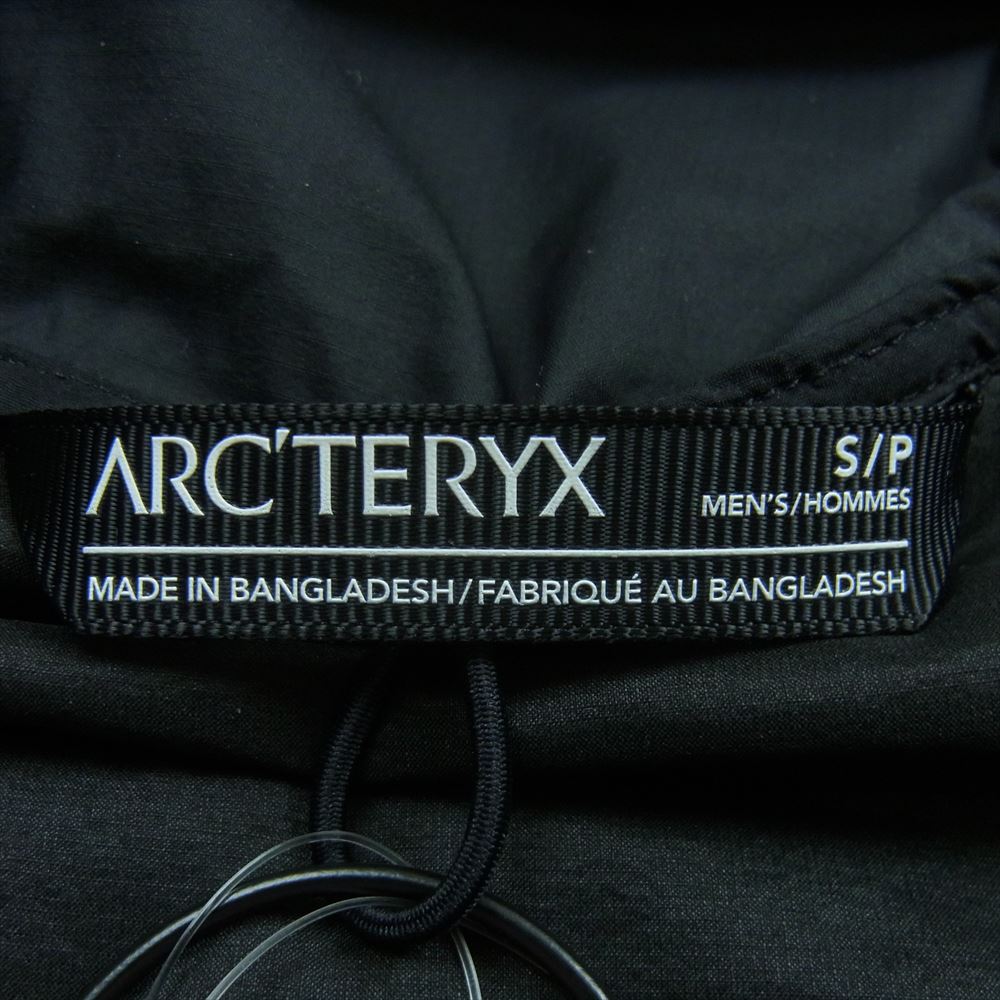 ARC'TERYX アークテリクス X000005409-140755 国内正規品 ATOM SL HOODY アトム 中綿 フード ジャケット ブラック系 S【美品】【中古】