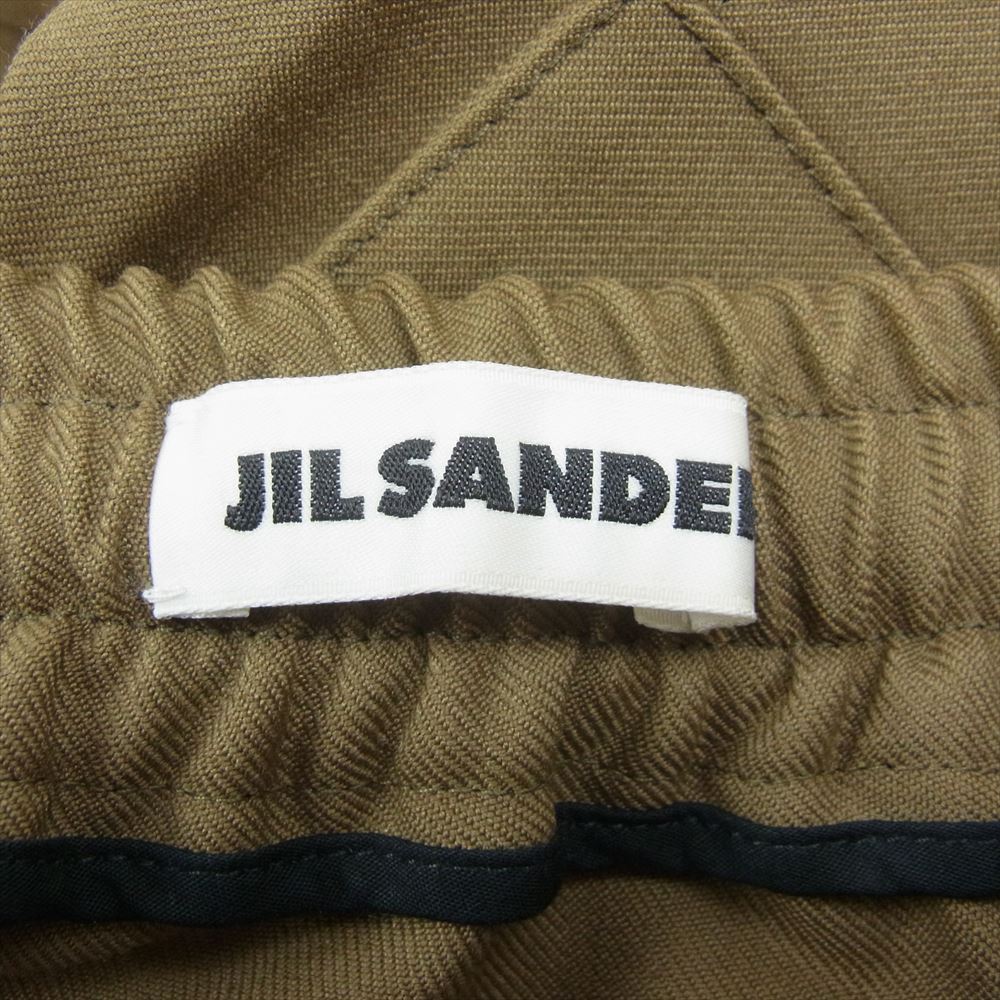 JIL SANDER ジルサンダー 20SS JSMQ311431 国内正規品 Alem trousers イージー トラウザーズ パンツ カーキ系 44【中古】