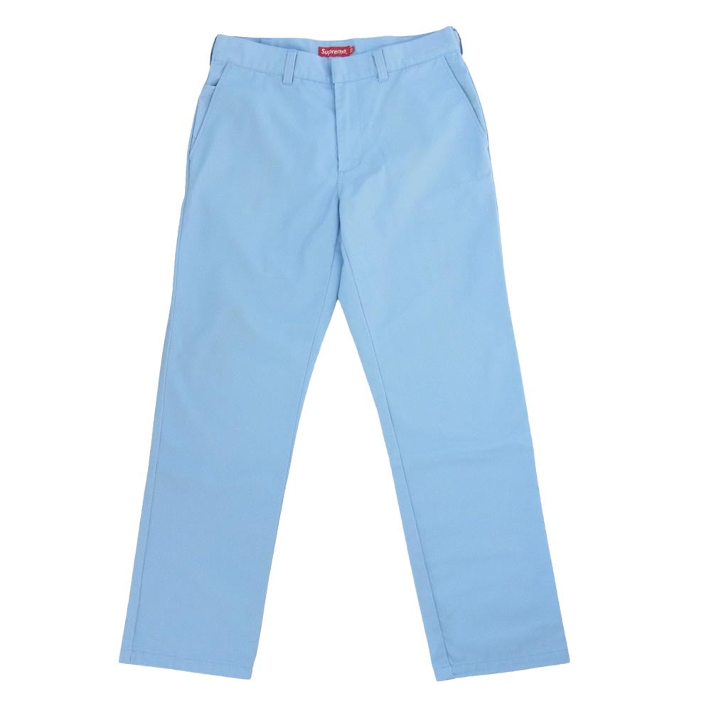 Supreme シュプリーム Trouser トラウザース トラウザーパンツ  ライトブルー系 32【中古】