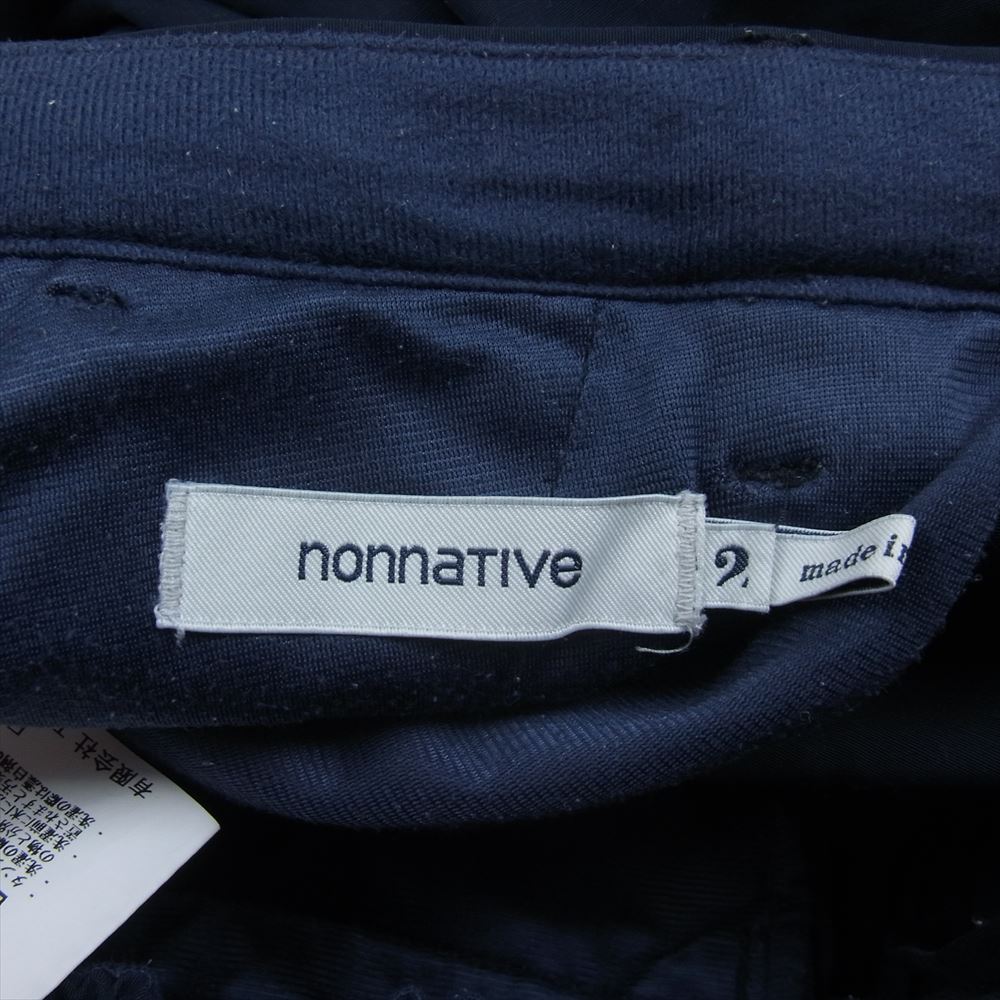 nonnative ノンネイティブ 20SS NN-P3801 DWELLER EASY PANTS RELAXED FIT P/C PEACH WEATHER イージー パンツ ネイビー系 2【中古】