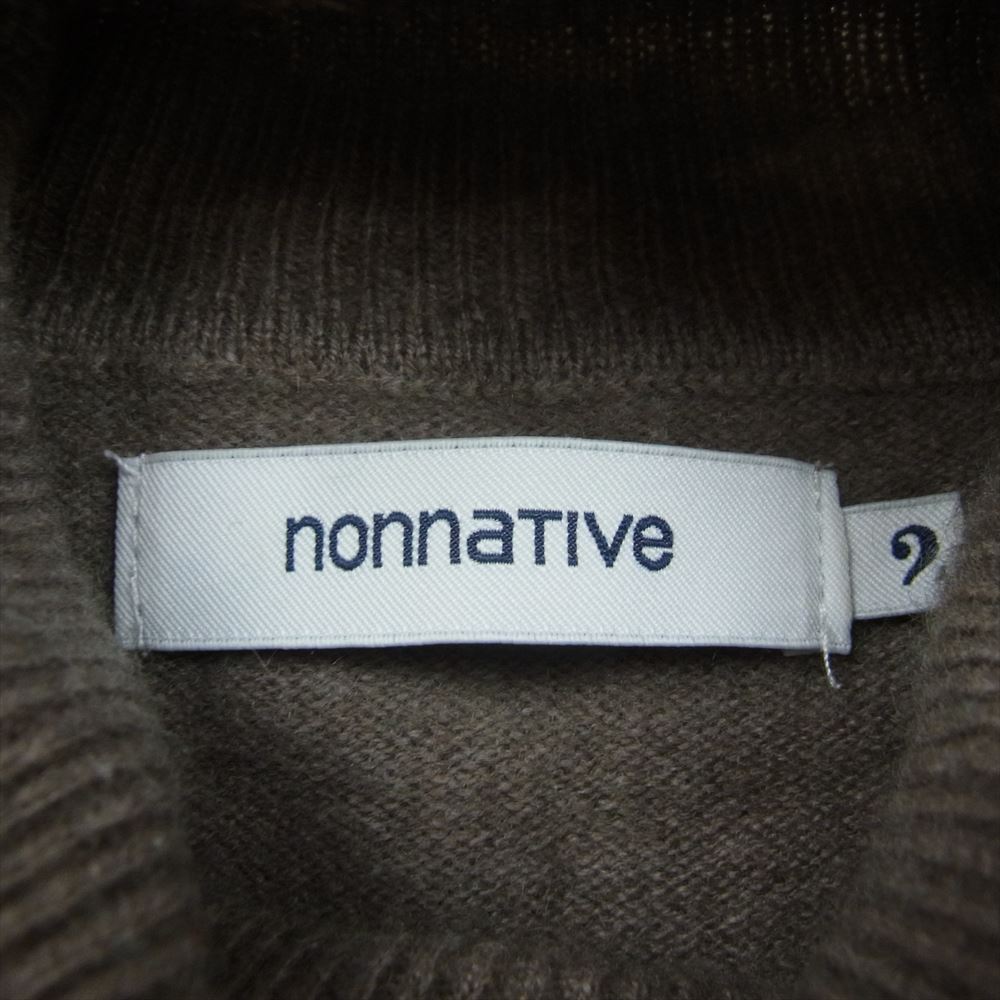 nonnative ノンネイティブ NN-K4202 DWELLER TURTLE NECK SWEATER カシミヤ混 タートルネック セーター ニット ブラウン系 2【中古】