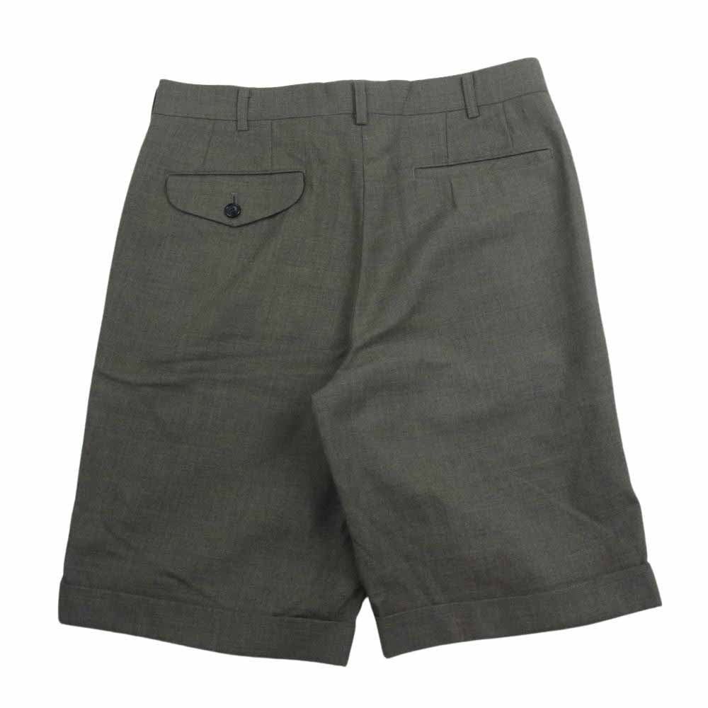 COMME des GARCONS HOMME PLUS コムデギャルソンオムプリュス PO-P017 AD2014 パッチポケット ウール ハーフ パンツ カーキ系 M【中古】