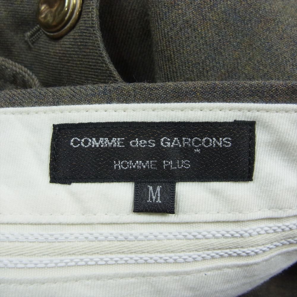 COMME des GARCONS HOMME PLUS コムデギャルソンオムプリュス PO-P017 AD2014 パッチポケット ウール ハーフ パンツ カーキ系 M【中古】